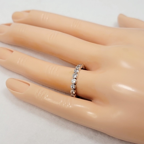 Sterling Silver Eternity Band - Picture 15 of 17